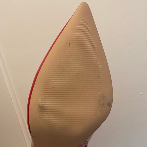 Steve Madden Posse Red Patent Leather Booties Size 10 - Picture 6 of 8